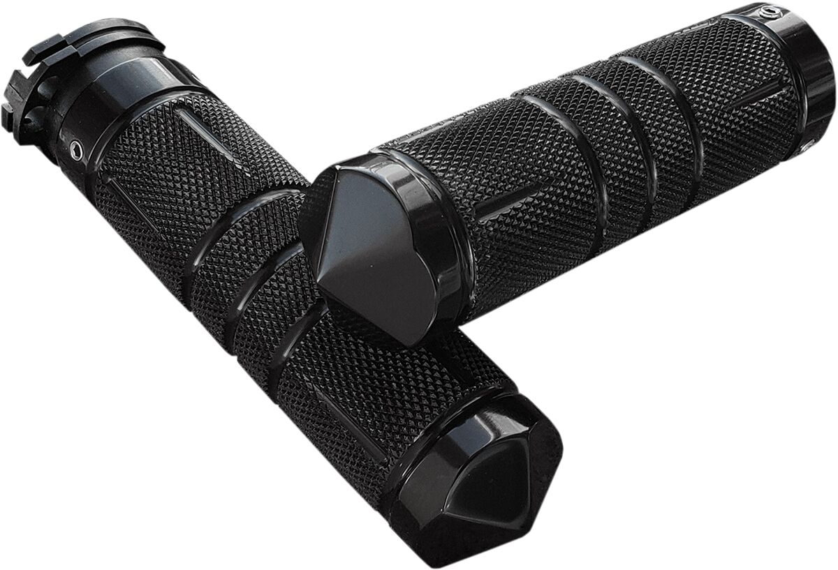 ACCUTRONIX GRIPS KNURLED DIA CBL BLK GR100-SKIB