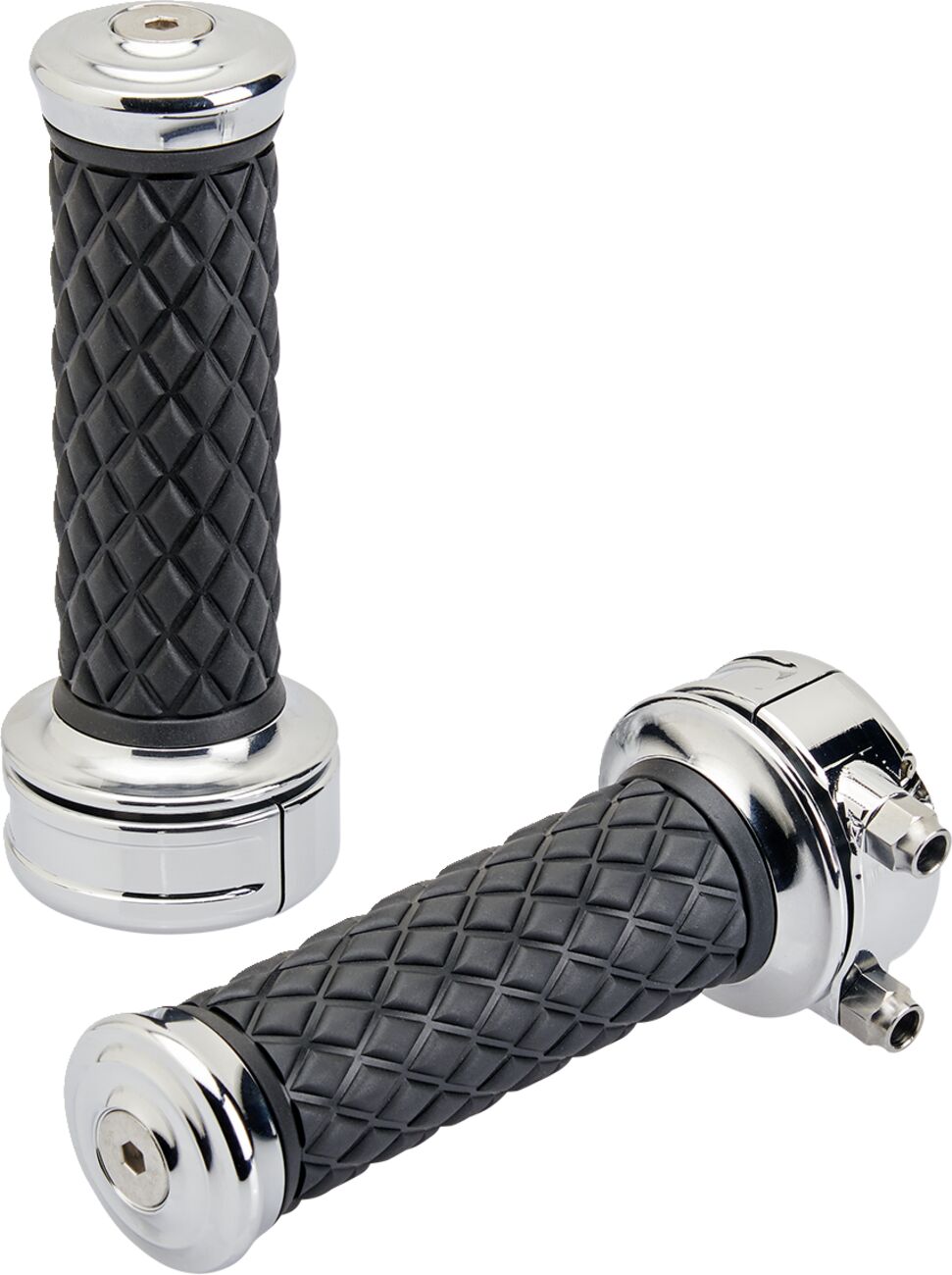 BILTWELL GRIPS ALUMICORE CSTM CHR 6606-105-01