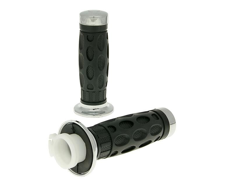 101 OCTANE GRIP SET W/THROTTLE TUBE CHROM BT17295