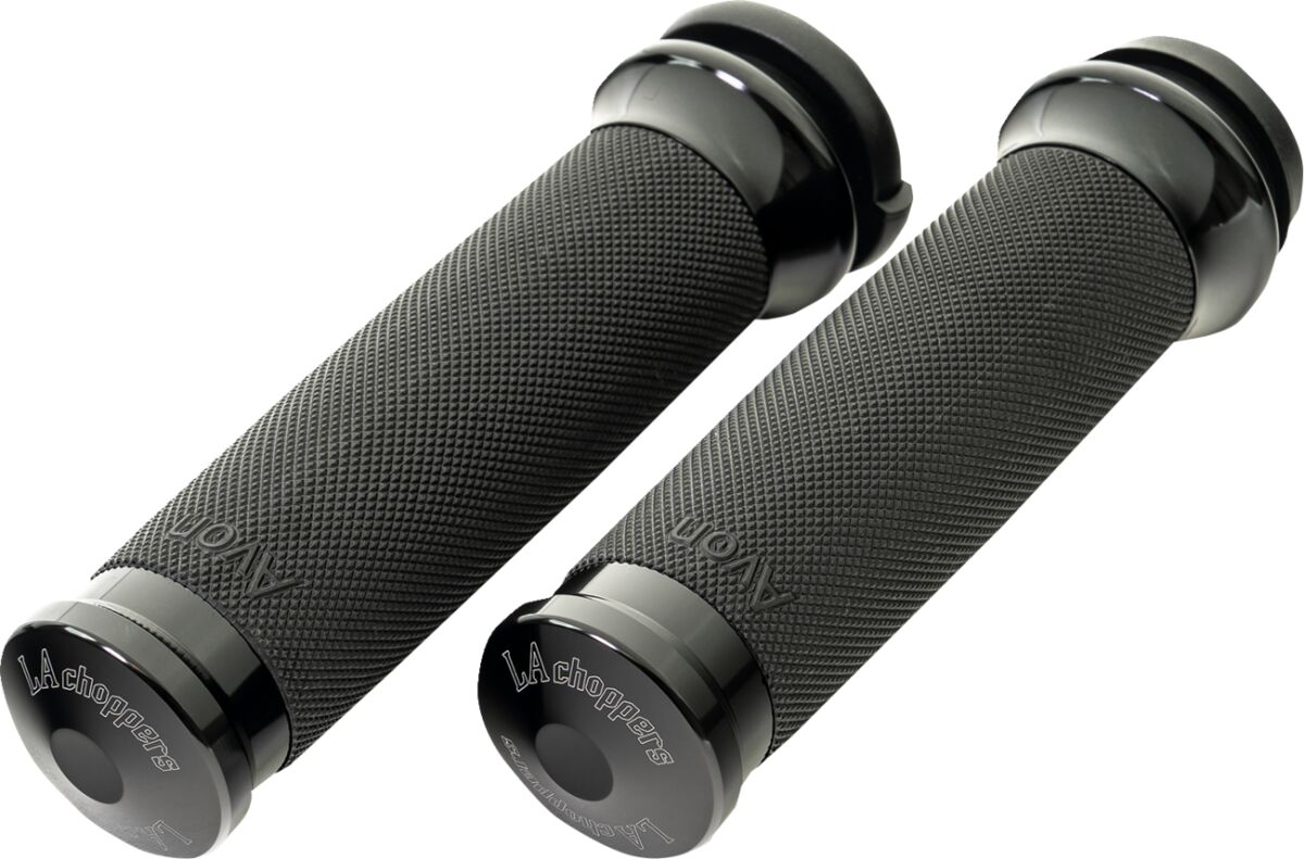 LA CHOPPERS GRIPS COUNTY LINE TBW BLACK LA-7493-00B