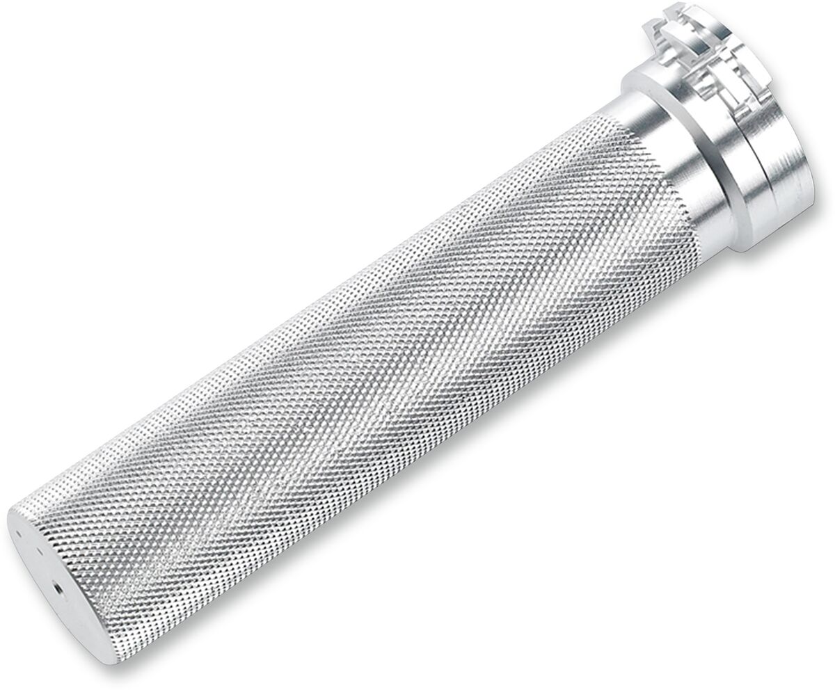 BILTWELL THROTTLE TUBE WHISKEY RAW SILV 6603-203-01