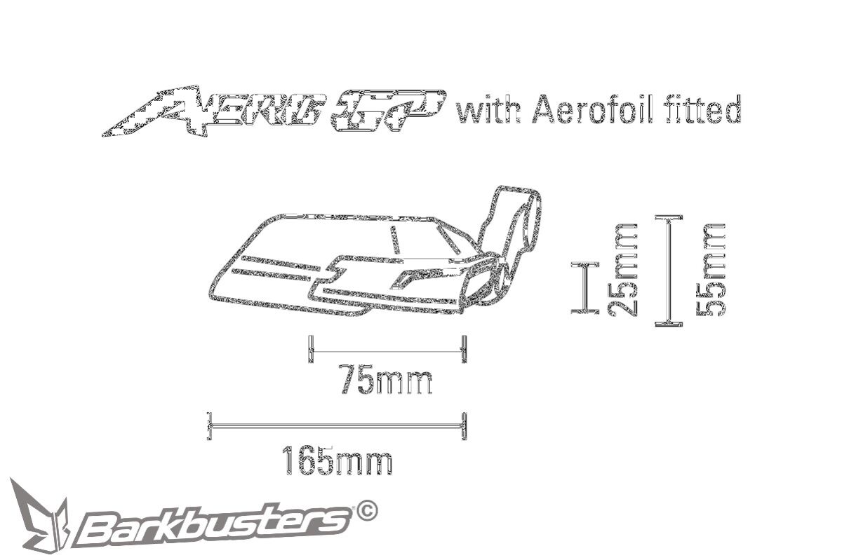 BARKBUSTERS LEVER GUARD AERO-GP BK. AGP-001-01-BK