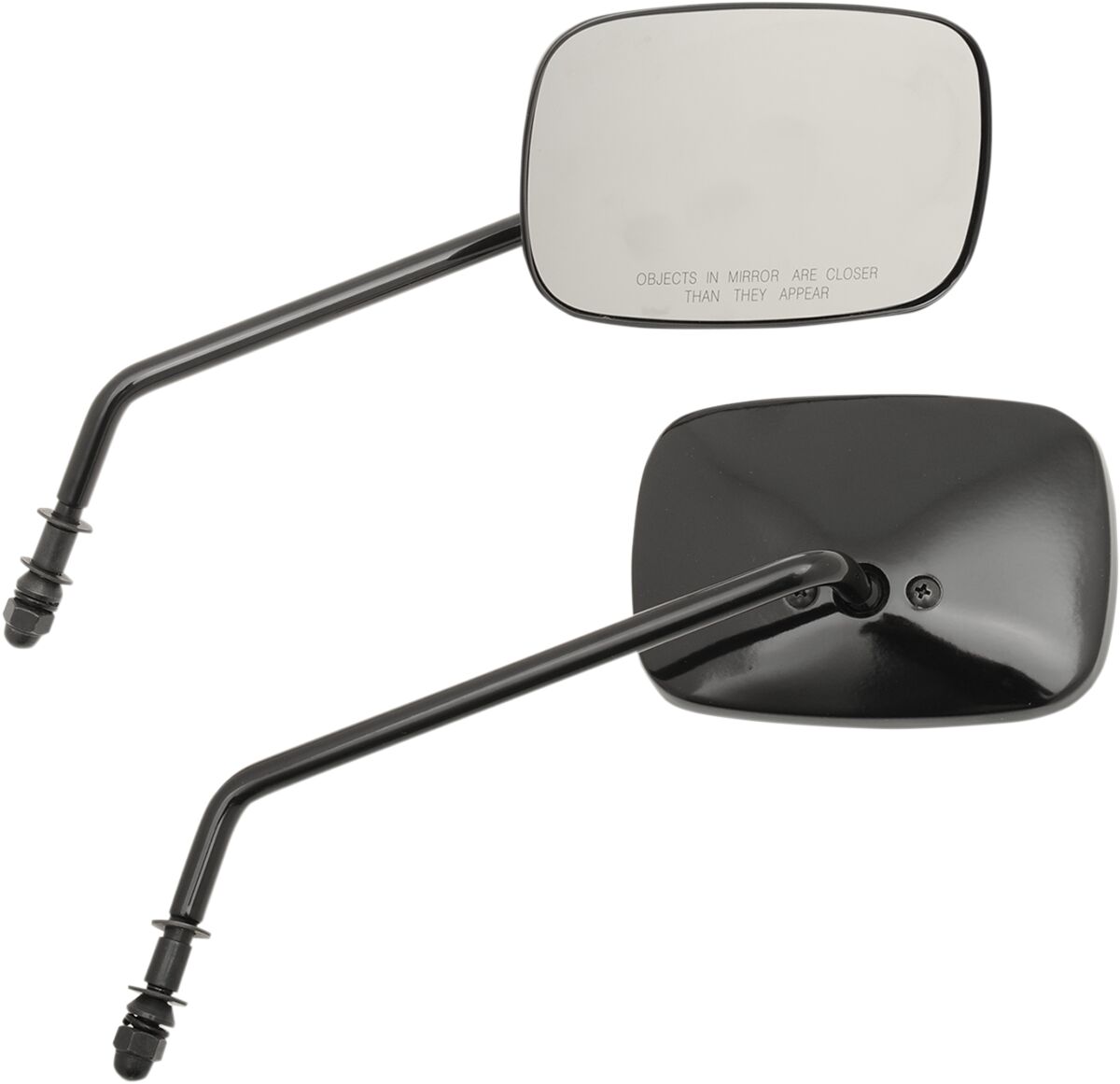 DRAG SPECIALTIES MIRRORS RECT BLK LONG 60-0014/15GBX