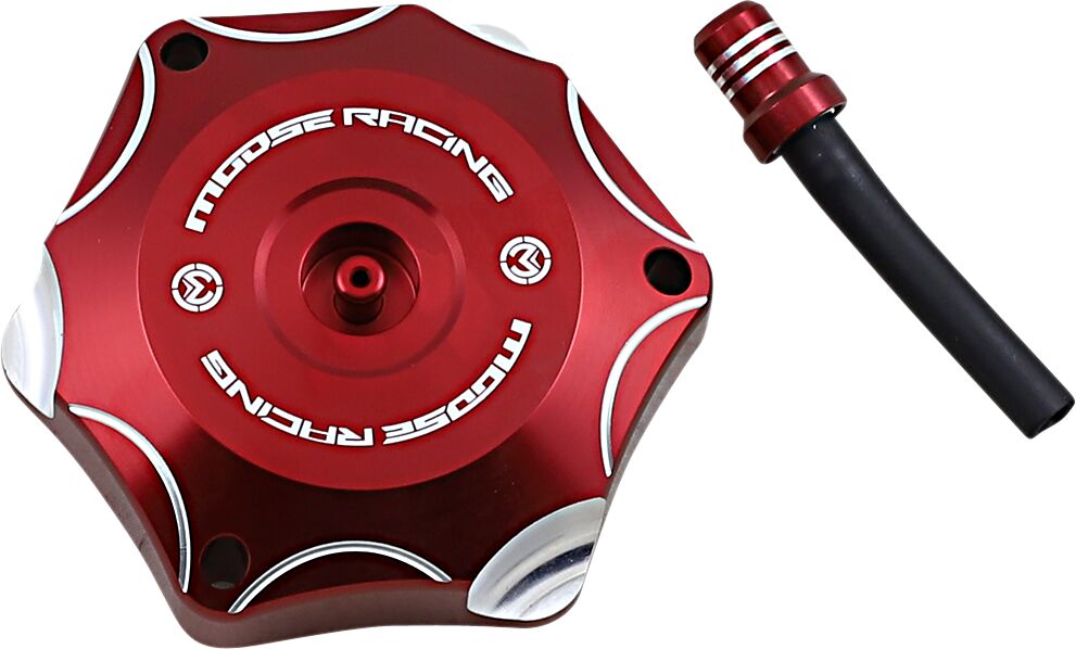 MOOSE OFFROAD HARD-PARTS CAP GAS ALUM HON/RD T03-1132R