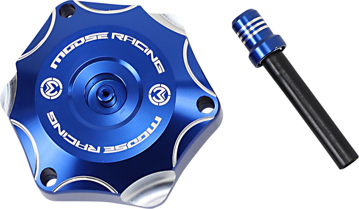 MOOSE OFFROAD HARD-PARTS CAP GAS ALUM YAM/BU T03-4132L