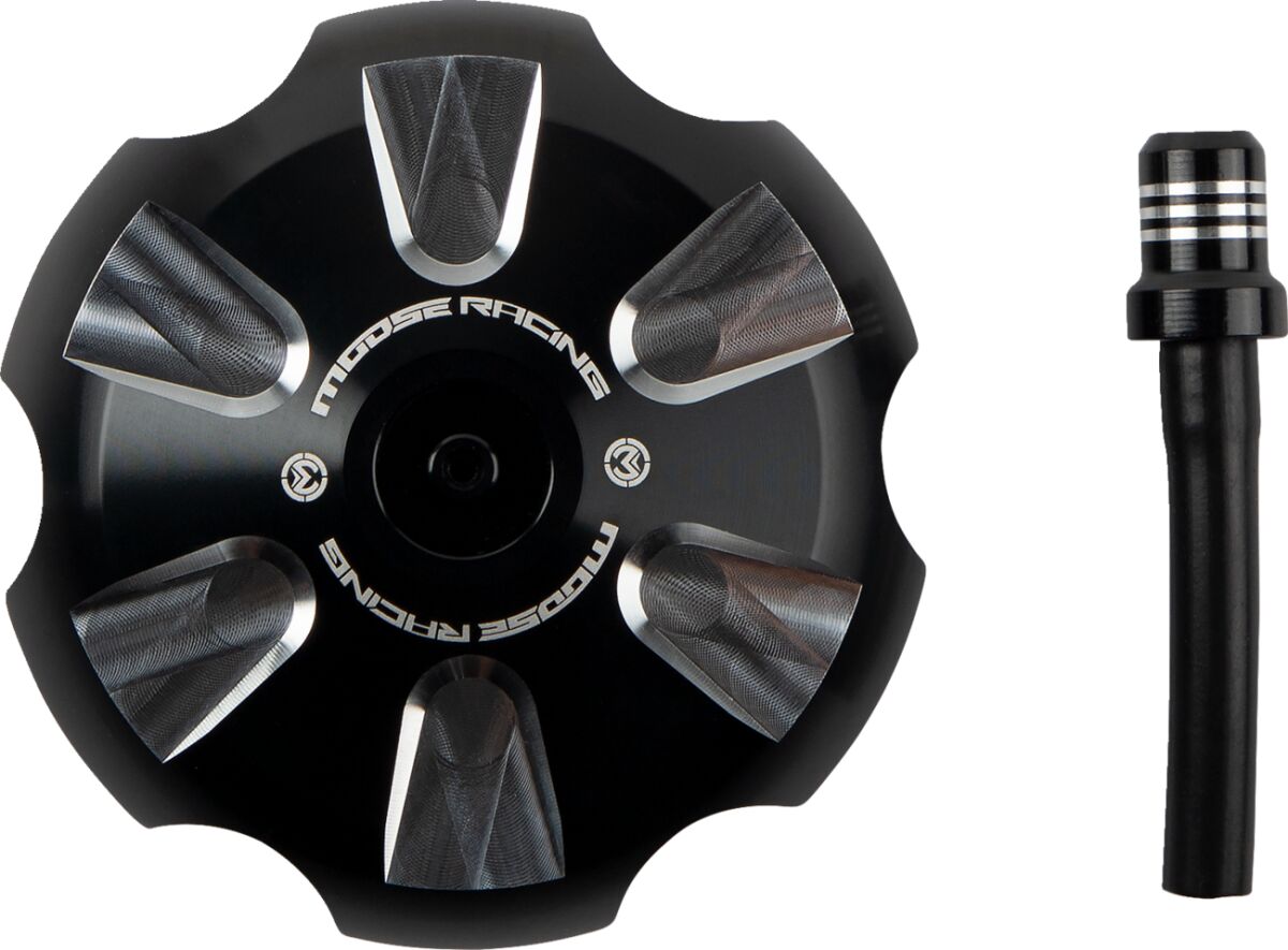 MOOSE OFFROAD HARD-PARTS CAP GAS ALUM GAS BK T03-5115B