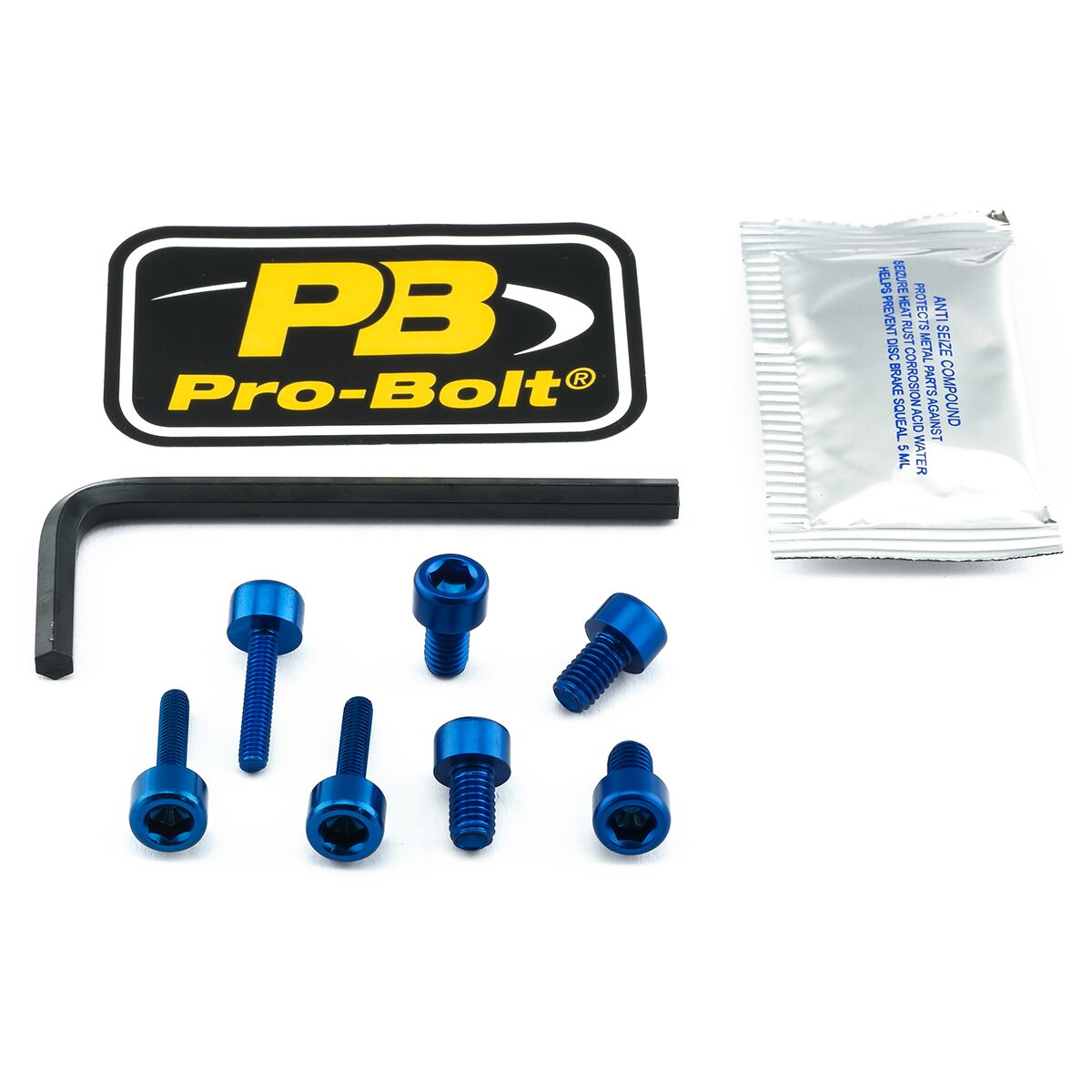 PRO BOLT BOLT KIT FUEL CAP BLUE THO089B