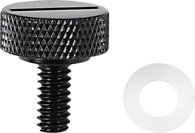 DRAG SPECIALTIES SEAT KNOB BLK SLOT 1/4-20 370298