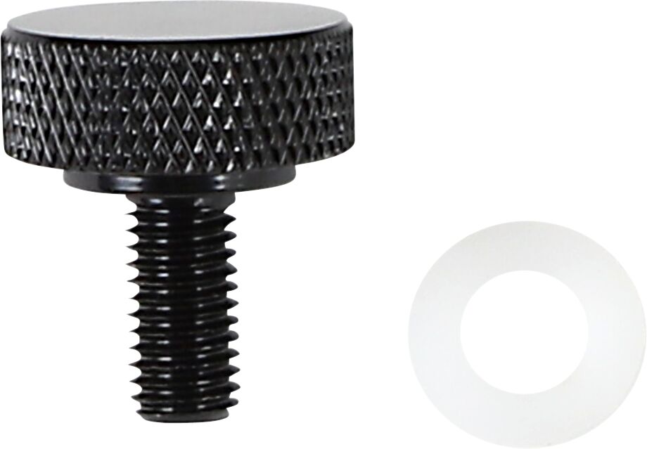 DRAG SPECIALTIES SEAT KNOB BLK 1/4-28 370281