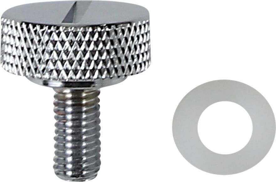 DRAG SPECIALTIES SEAT KNOB CHM SLOT 1/4-28 370295