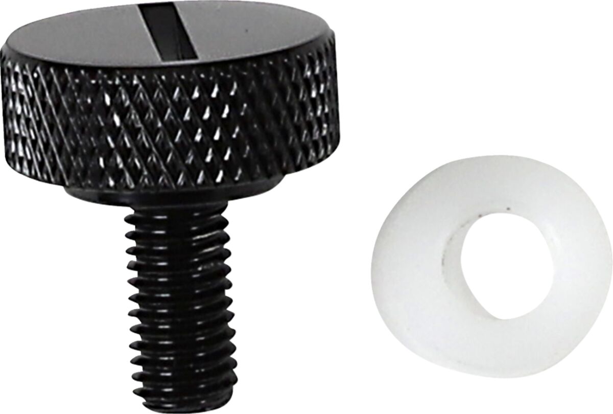 DRAG SPECIALTIES SEAT KNOB BLK SLOT 1/4-28 370296