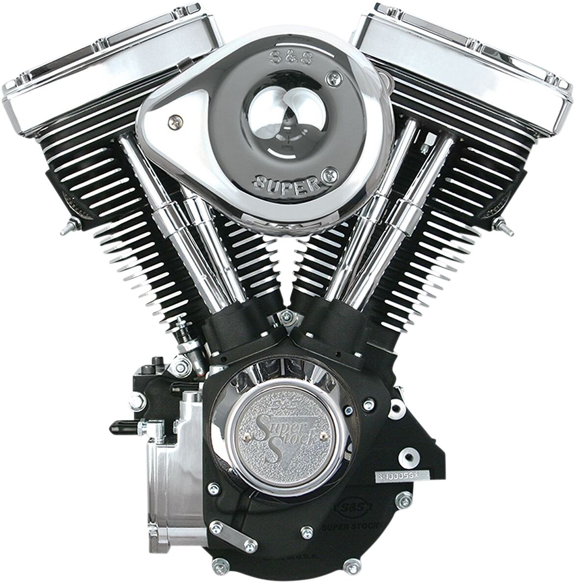 S&S CYCLE ENGINE COMP V80 BLK/CHR 310-0238