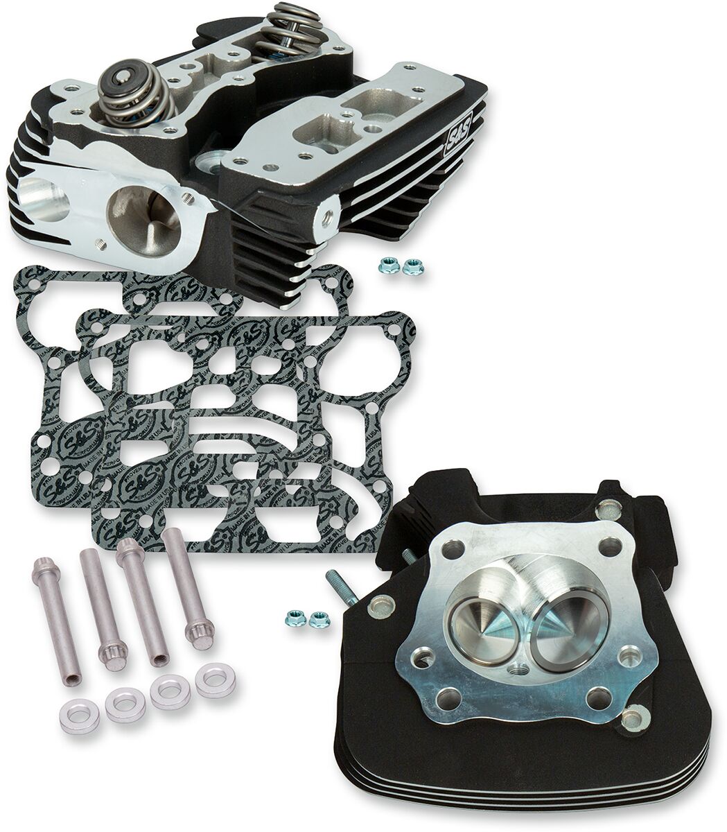S&S CYCLE HEADS CYL 07-17 BLK 91CC 900-0349