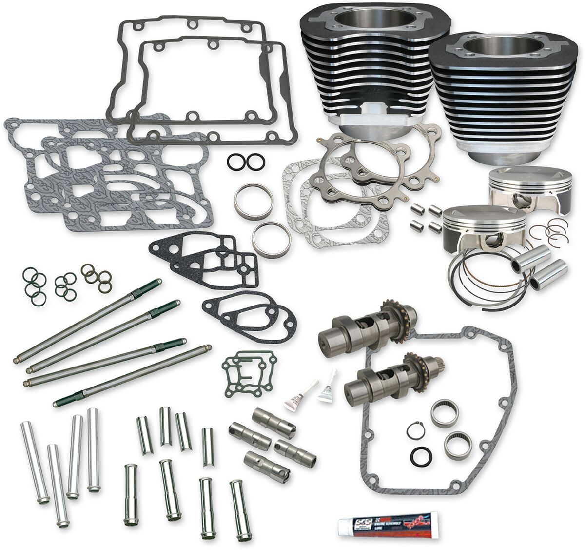 S&S CYCLE KIT 106W/O HDS BLK 07-17 900-0354