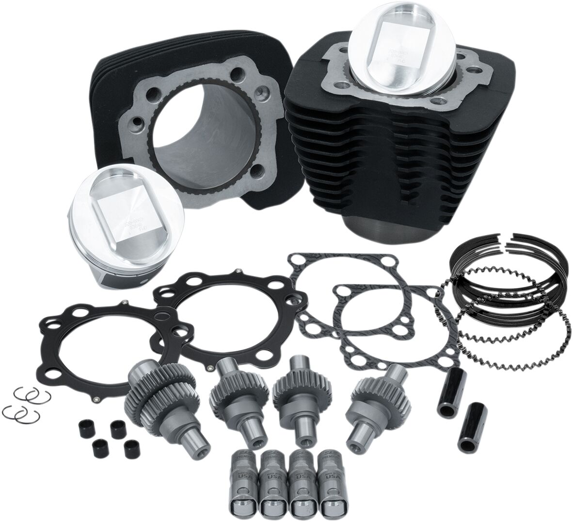 S&S CYCLE KIT HOOLGN 1200-1250 BLK 910-0608