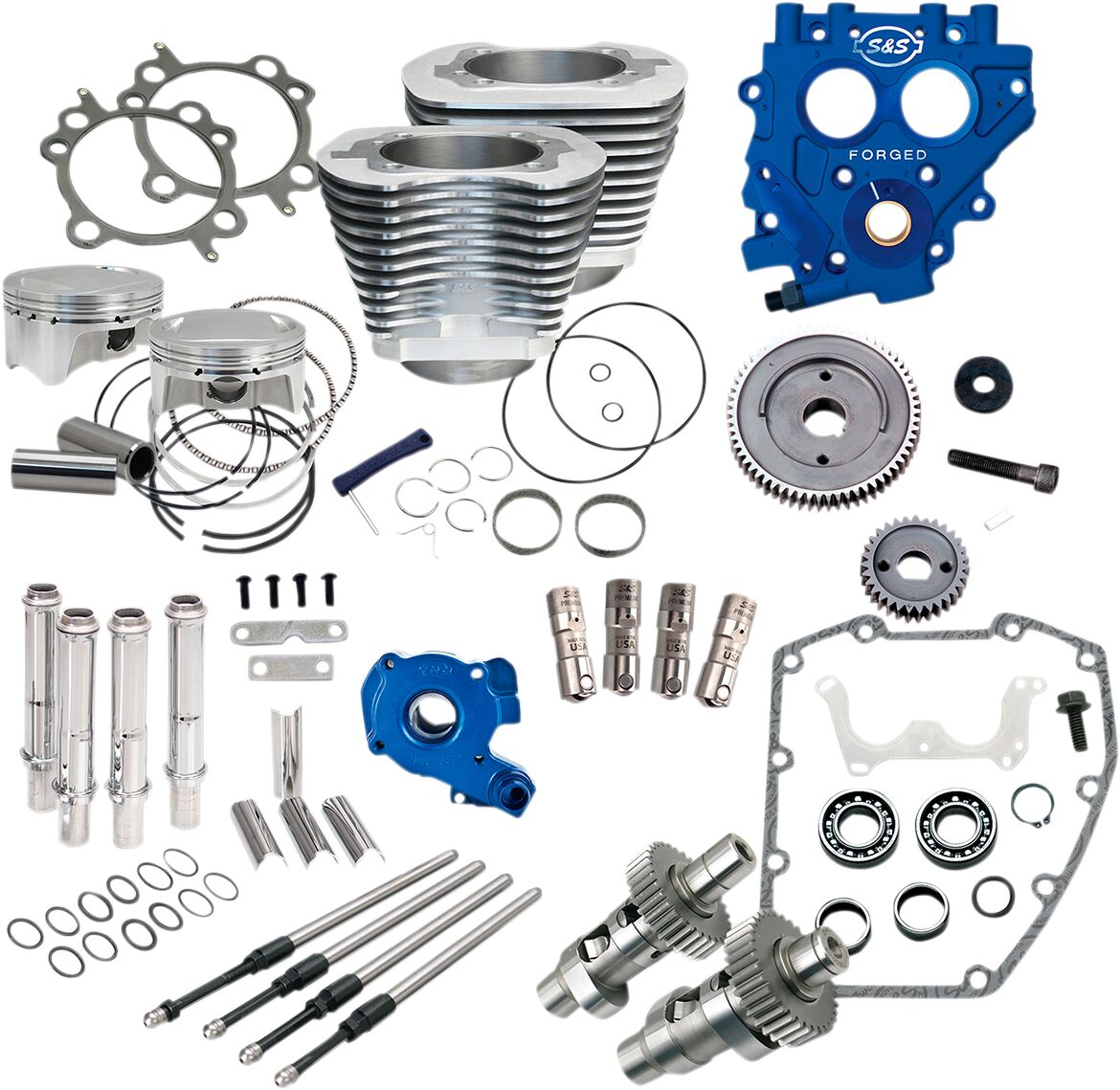 S&S CYCLE POWER PK GEAR 99-06 SLVR 330-0663