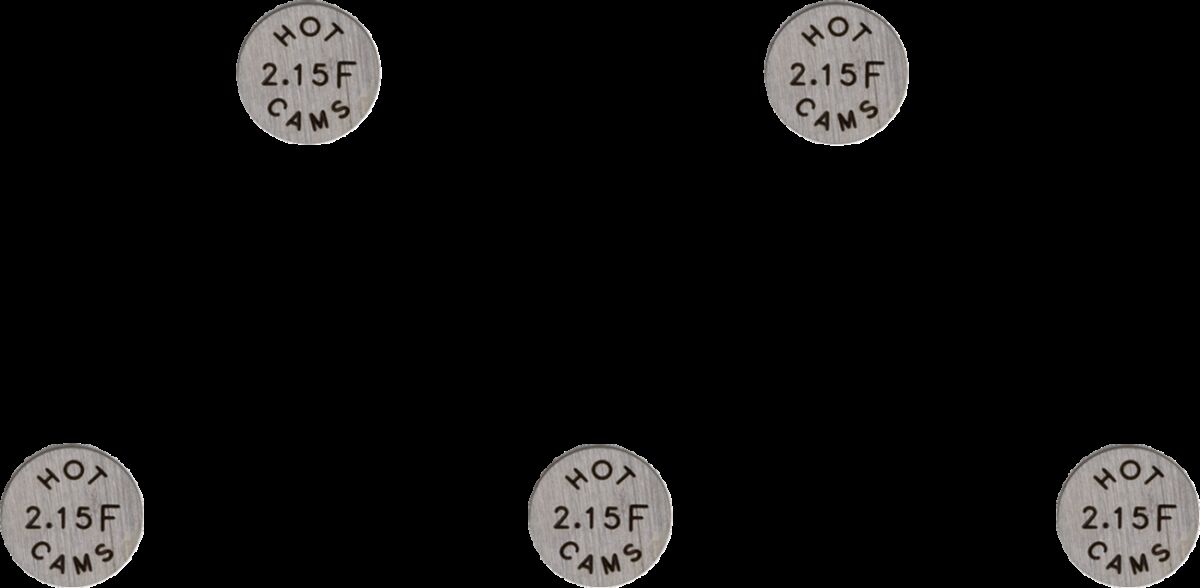 HOT CAMS VALVE SHIM 5PK 10.0X2.15 5PK1000215