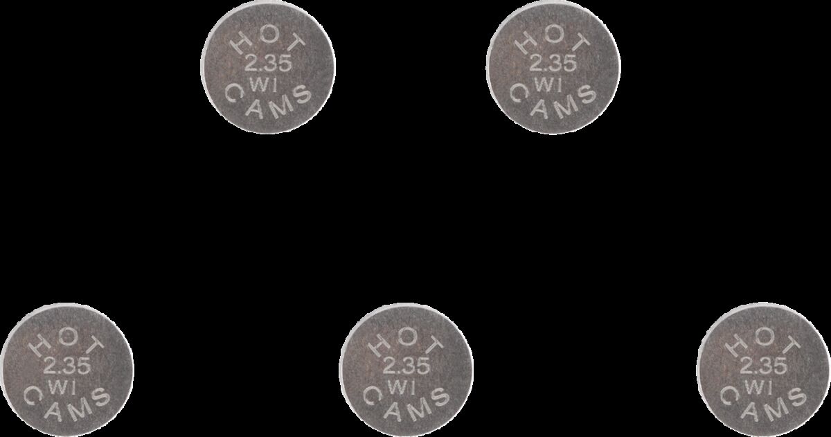HOT CAMS VALVE SHIM 5PK 10.0X2.35 5PK1000235