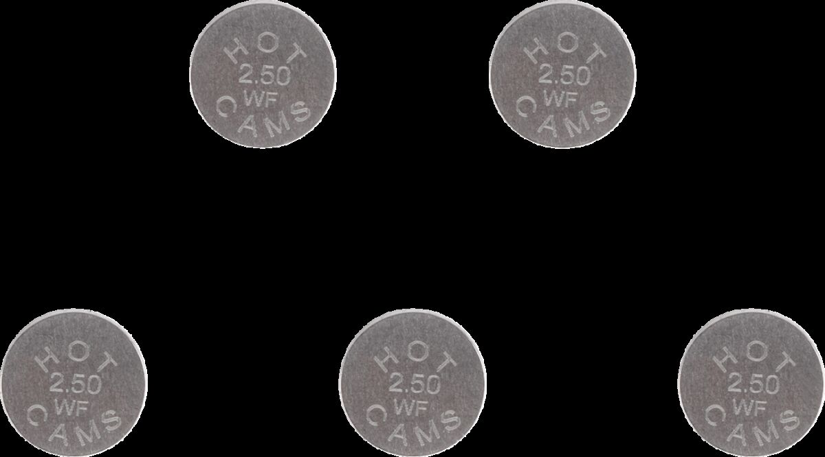 HOT CAMS VALVE SHIM 5PK 10.0X2.50 5PK1000250