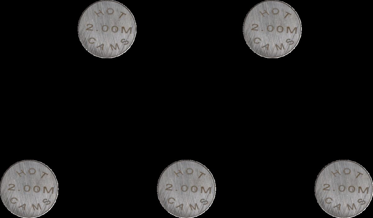 HOT CAMS VALVE SHIM 5PK 13X2.00 5PK1300200
