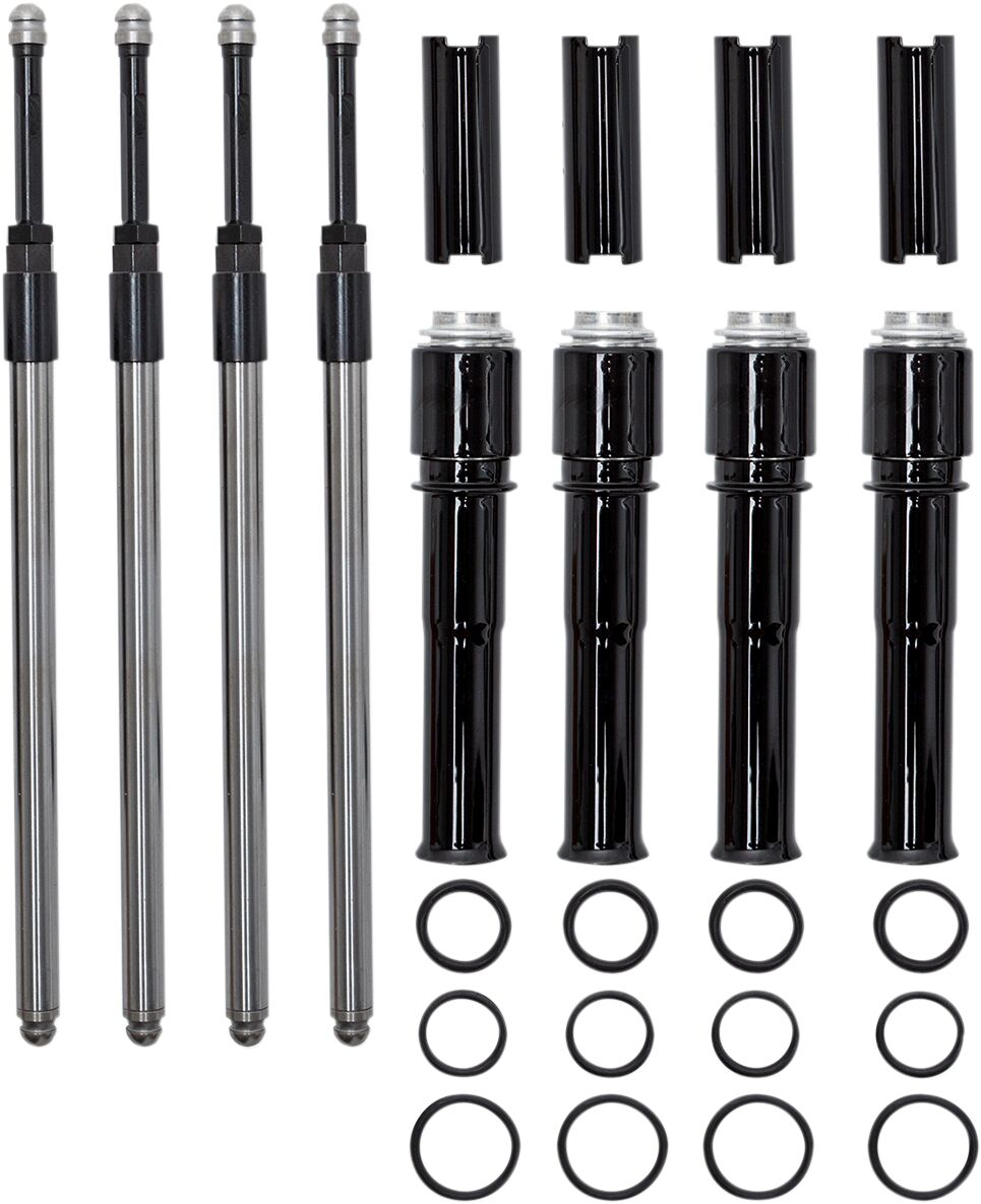 S&S CYCLE PUSH RODS/TUBES BLK TC 930-0143