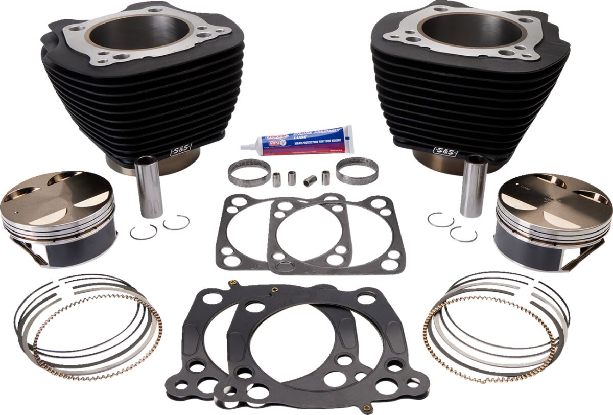 S&S CYCLE CYLINDER KT 124 M8 BLK 910-0681