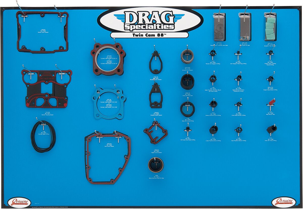 DRAG SPECIALTIES GASKET DISPLAY TWINCAM 0934-0340