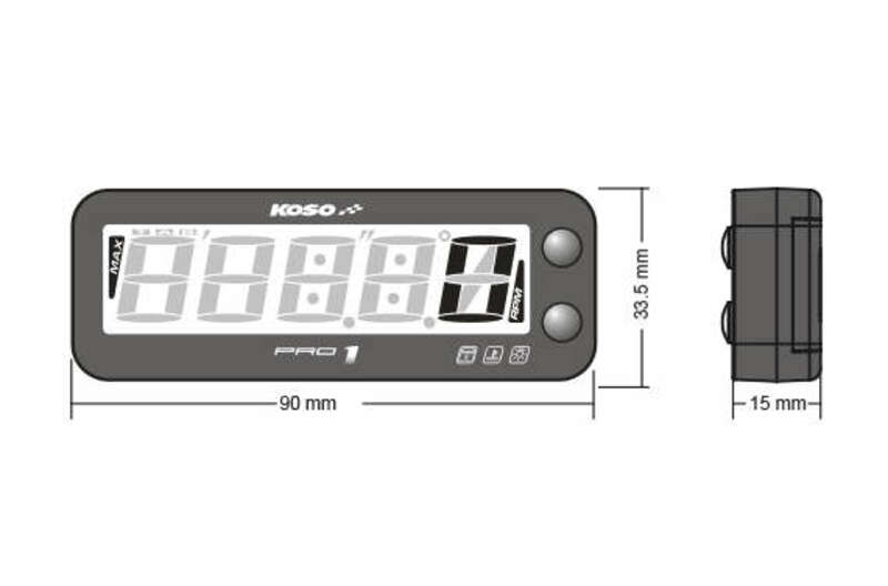 KOSO NORTH AMERICA TACHOMETER PRO-1 BA054000