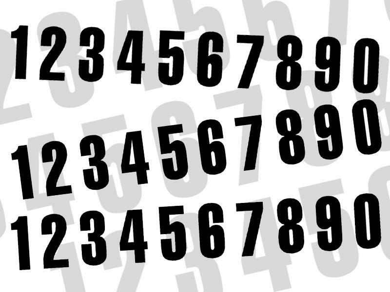 BLACKBIRD RACING NUMBER #1 16X7.5CM BK 5048/20/1