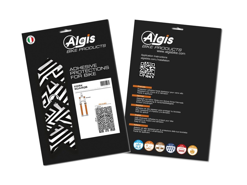 ALGIS FORK DECAL TEXTURED BK LINES BK.T06.003