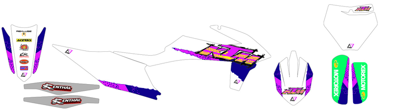 BLACKBIRD RACING GRAPHIC KT RETRO KTM 2547AA