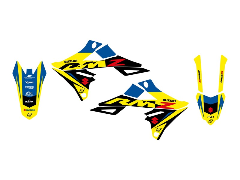 BLACKBIRD RACING GRAPHIC KIT DREAM 5 RMZ '18- 2320AB