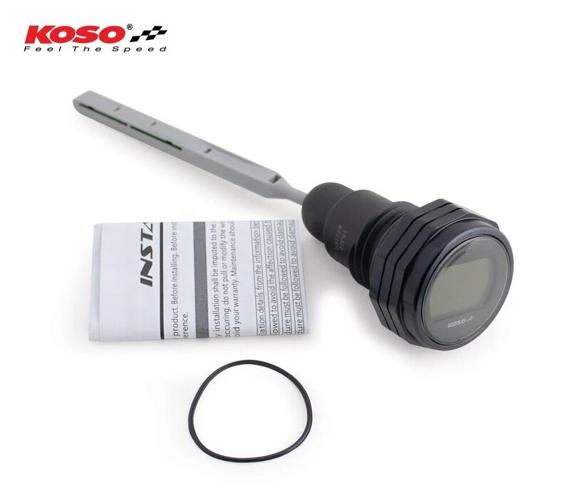 KOSO NORTH AMERICA OIL TEMP DIPSTICK HD BLK BA053001