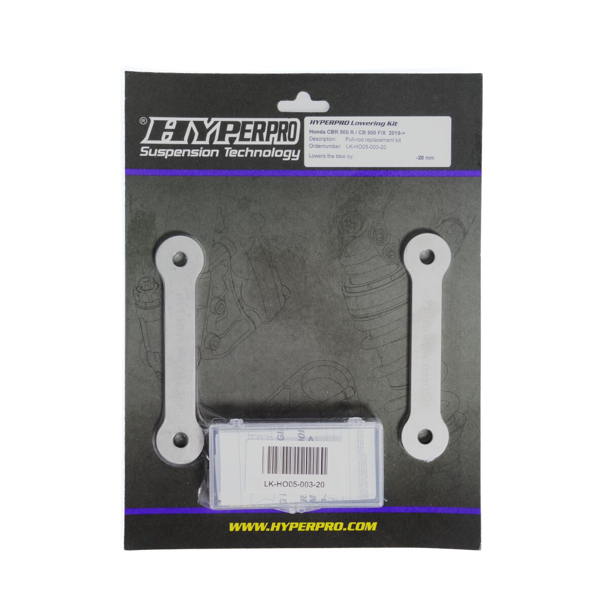 HYPERPRO LOW KIT -20MM HON CB500X LK-HO05-003-20