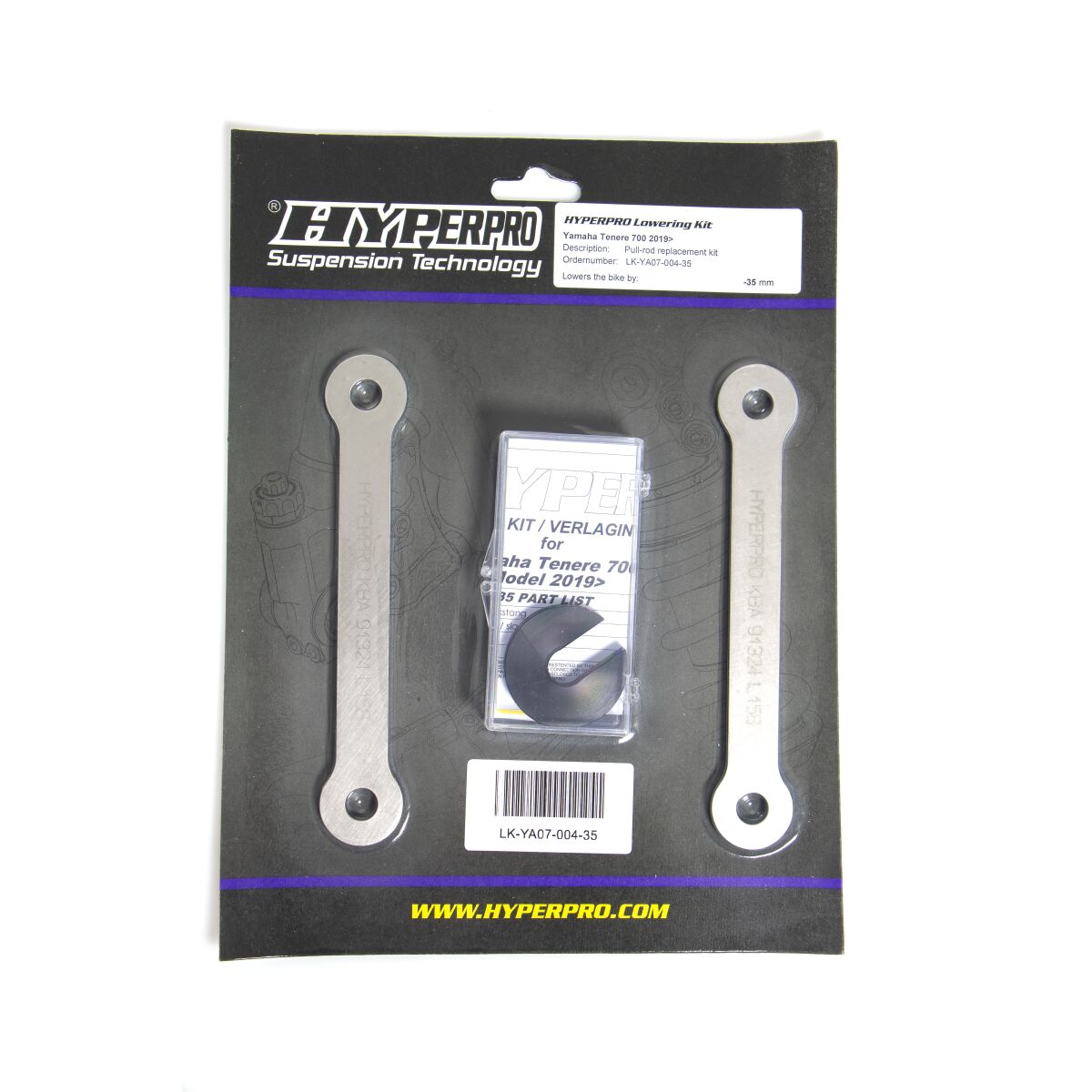 HYPERPRO REAR LOW KIT -50MM YAM XT660R LK-YA06-008-50