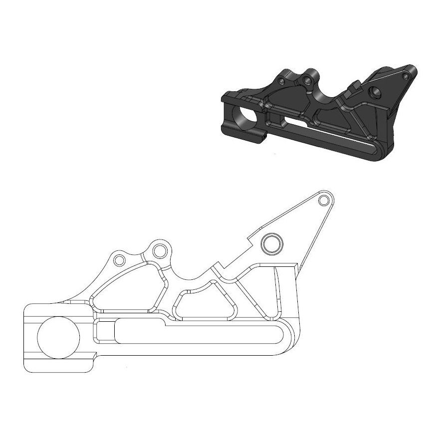 MOTO-MASTER BRAKE CALIPER ADAPTOR 211085