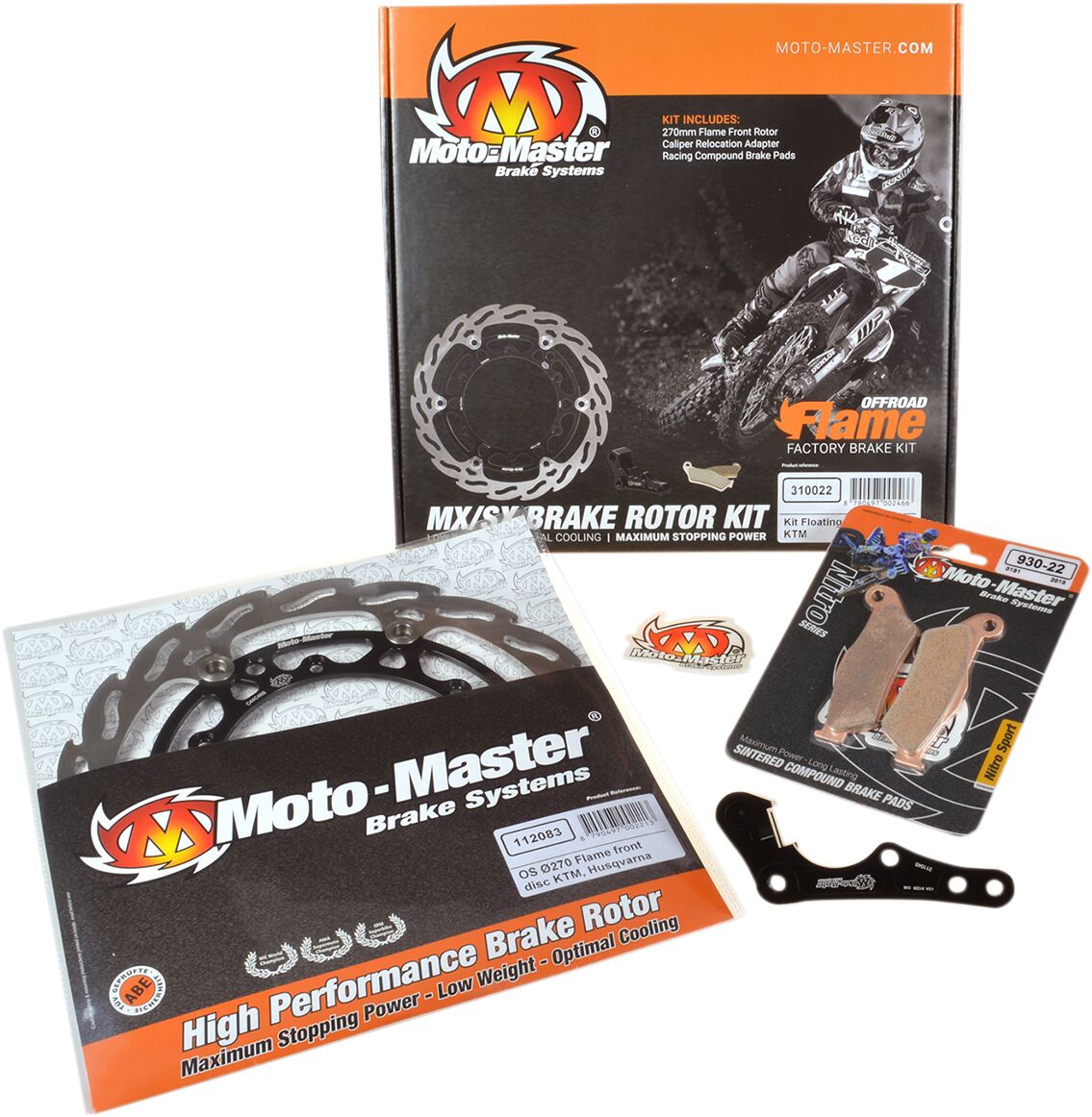 MOTO-MASTER BRAKE KIT FRONT FLOAT 270MM 310044