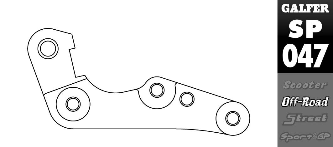 GALFER BRAKE CALIPER ADAPTOR SP047