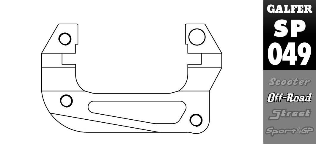 GALFER BRAKE CALIPER ADAPTOR SP049