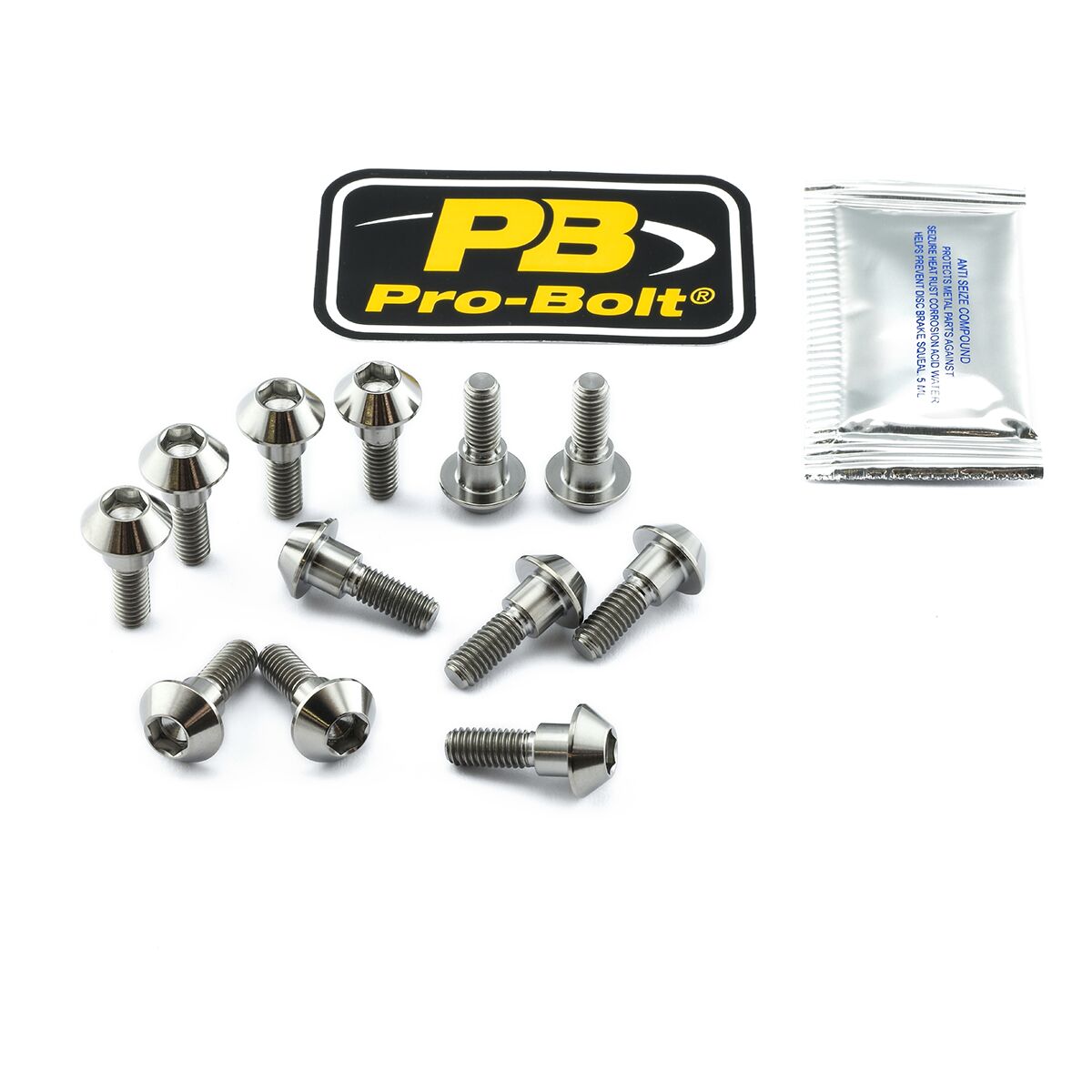 PRO BOLT BOLT KIT BRAKE DISC TIT TI12DISCR1R6