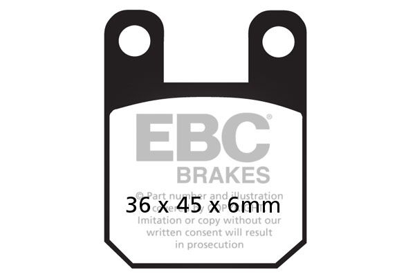 EBC BRAKE PAD CARBON SCOOTER SFAC115