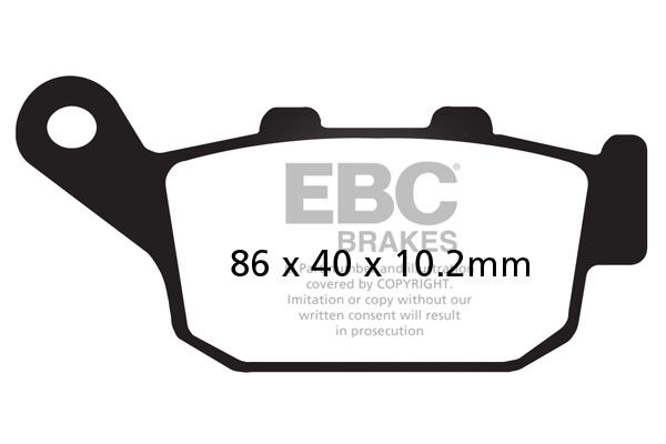 EBC BRAKE PAD CARBON SCOOTER SFAC140