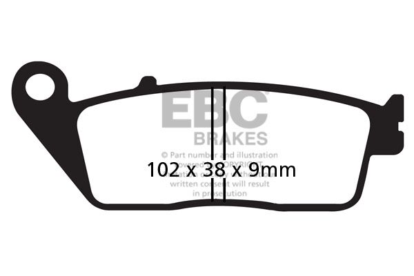 EBC BRAKE PAD CARBON SCOOTER SFAC142