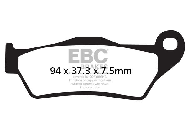 EBC BRAKE PAD CARBON SCOOTER SFAC181