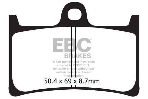 EBC BRAKE PAD CARBON SCOOTER SFAC252