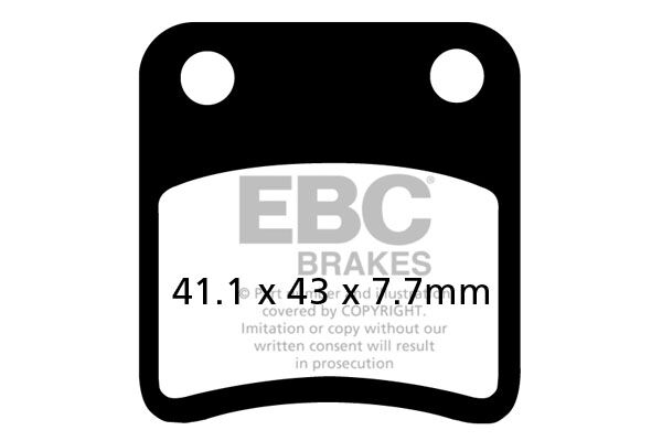 EBC BRAKE PAD CARBON SCOOTER SFAC257