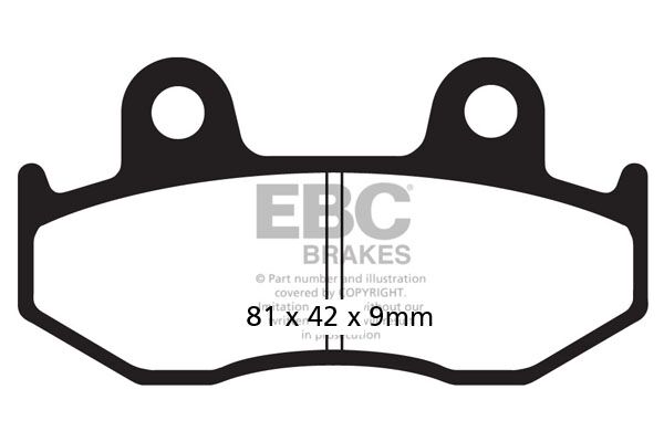 EBC BRAKE PAD CARBON SCOOTER SFAC323