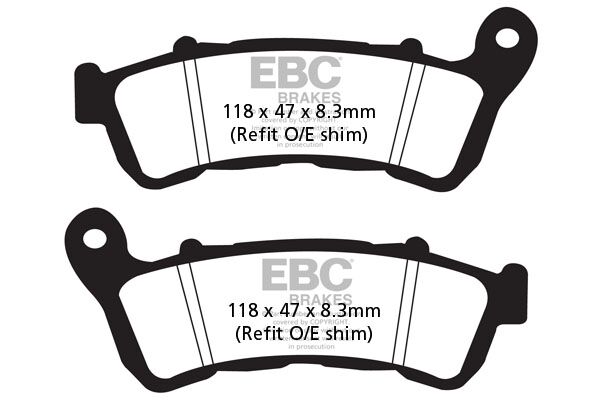 EBC BRAKE PAD CARBON SCOOTER SFAC388