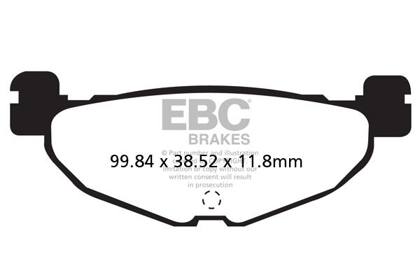 EBC BRAKE PAD CARBON SCOOTER SFAC408