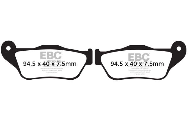 EBC BRAKE PAD CARBON SCOOTER SFAC430